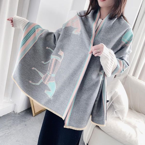 scarves 2021 winter cashmere lady seaside sunscreen beach towel fashion thickened wool scarf warmth carriage shawls1, Blue;gray
scarves 2021 winter cashmere lady seaside sunscreen beach towel fashion thickened wool scarf warmth carriage shawls1, Blue;gray