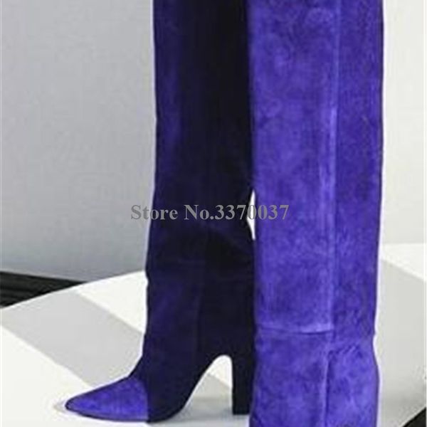 linamong women fashion pointed toe suede leather chunky heel knee high boots blue green long high heel thick boots dress shoes t200425, Black
linamong women fashion pointed toe suede leather chunky heel knee high boots blue green long high heel thick boots dress shoes t200425, Black
