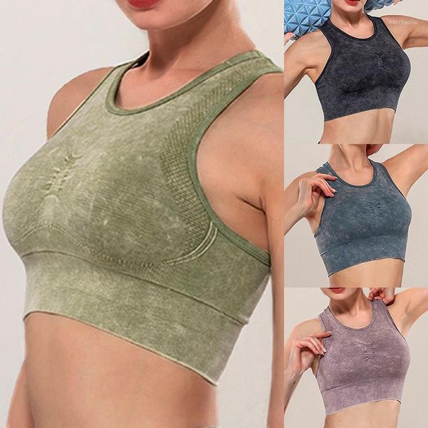 yoga outfits women solid color bra sports gathered running padded fitness workout shirts stretch1, White;red
yoga outfits women solid color bra sports gathered running padded fitness workout shirts stretch1, White;red