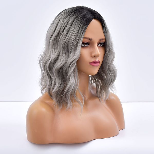 costume accessories daily gray ombre wave short hair synthetic wigs for women natural colored heat resistant female cosplay wavy fibre wigÂ, Silver
costume accessories daily gray ombre wave short hair synthetic wigs for women natural colored heat resistant female cosplay wavy fibre wigÂ, Silver