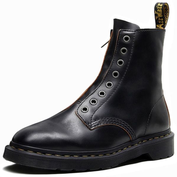 high martin women's quality leather genuine short 2020 winter new british style army boots woman shoes 7u1n, Black
high martin women's quality leather genuine short 2020 winter new british style army boots woman shoes 7u1n, Black