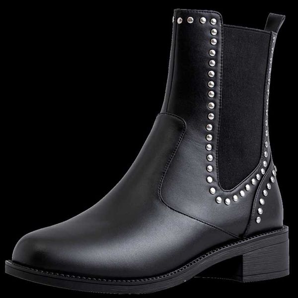 allbitefo metal rivet women boots real genuine leather simple style ankle boots autumn winter fashion girls comfortable, Black
allbitefo metal rivet women boots real genuine leather simple style ankle boots autumn winter fashion girls comfortable, Black