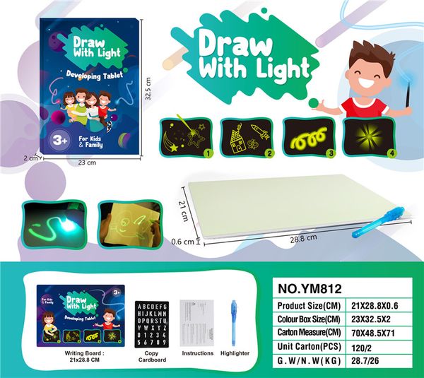 2021 updated version a3 a4 a5 led luminous drawing board doodle writing drawing tablet magic draw with light fluorescent pen educational toy
2021 updated version a3 a4 a5 led luminous drawing board doodle writing drawing tablet magic draw with light fluorescent pen educational toy
