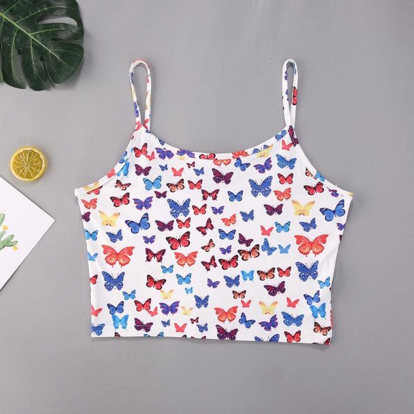 summer butterfly print crop women sleeveless tank clothes 2020 new drop shipping good quality, White
summer butterfly print crop women sleeveless tank clothes 2020 new drop shipping good quality, White