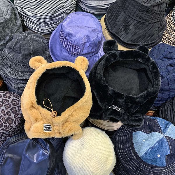 and new lovely autumn plush windproof women's winter warmth korean ear ball wool hat trend, Blue;gray
and new lovely autumn plush windproof women's winter warmth korean ear ball wool hat trend, Blue;gray