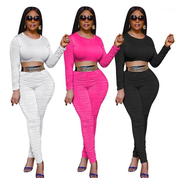 designer tracksuits fashion long stacked sleeve long stacked pants womens 2pcs sets casual females solid color clothing solid color womens, Gray
designer tracksuits fashion long stacked sleeve long stacked pants womens 2pcs sets casual females solid color clothing solid color womens, Gray