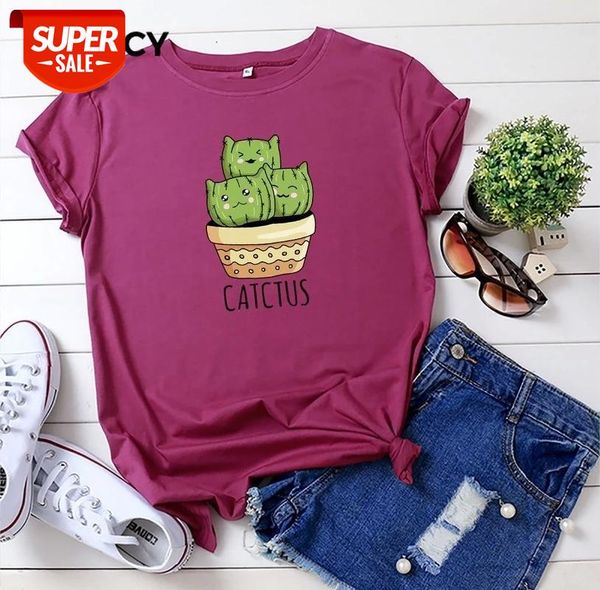 jfuncy plus size women t-shirt cute cat cactus print woman t shirt summer cotton short sleeve female tee lady casual tshirt #gg9n, White
jfuncy plus size women t-shirt cute cat cactus print woman t shirt summer cotton short sleeve female tee lady casual tshirt #gg9n, White