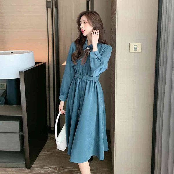 casual dresses autumn and winter korean slim dress french large women's long sleeve temperament medium skirt o16e, Black;gray
casual dresses autumn and winter korean slim dress french large women's long sleeve temperament medium skirt o16e, Black;gray