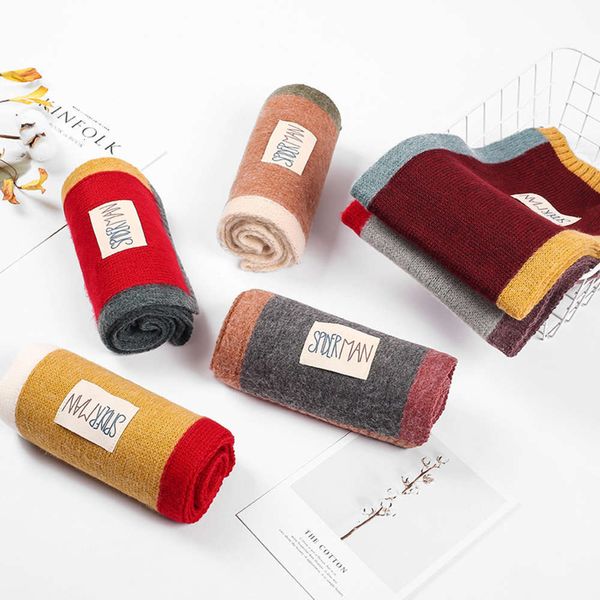 children's new wool scarf knitted autumn korean winter boys and girls baby thickened warm color matching neck cover hhv5, Red;brown 
children's new wool scarf knitted autumn korean winter boys and girls baby thickened warm color matching neck cover hhv5, Red;brown