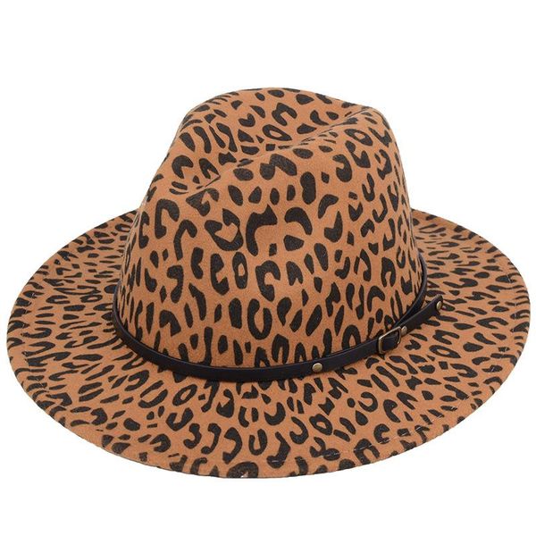 men women leopard wide big brim wool felt fedora panama with belt buckle jazz retro cap party formal hats gorras, Blue;gray
men women leopard wide big brim wool felt fedora panama with belt buckle jazz retro cap party formal hats gorras, Blue;gray