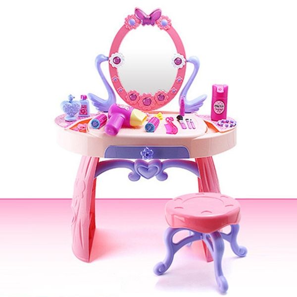 premium quality kids beauty makeup dressing table pretend play toy set with mirror lights music sounds for girls 3+ years q1217
premium quality kids beauty makeup dressing table pretend play toy set with mirror lights music sounds for girls 3+ years q1217