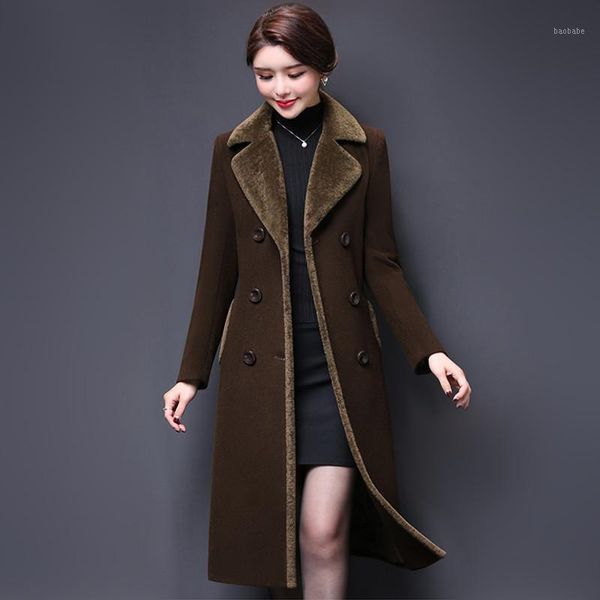 m-5xl new women wool blends coat winter 2019 fashion mother thicken cashmere collar long jacket warm slim outerwear female1, Black
m-5xl new women wool blends coat winter 2019 fashion mother thicken cashmere collar long jacket warm slim outerwear female1, Black