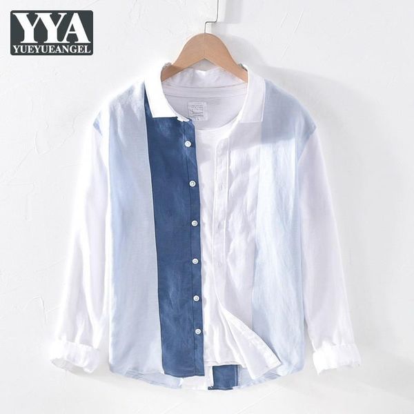 men's casual shirts fashion white blue striped men summer thin section single breasted long sleeve linen streetwear mens shirt1, White;black
men's casual shirts fashion white blue striped men summer thin section single breasted long sleeve linen streetwear mens shirt1, White;black