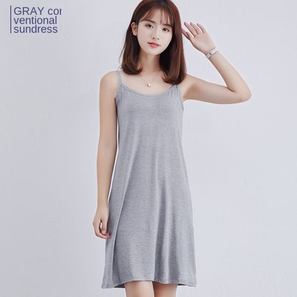 womens large size bottoming long loose sleeveless vest skirt hvmwoezidd, Black;gray
womens large size bottoming long loose sleeveless vest skirt hvmwoezidd, Black;gray