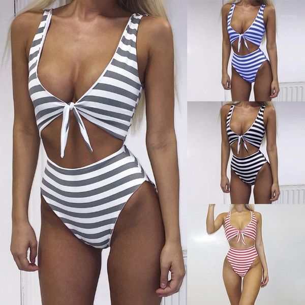 women's one-piece swimsuit striped bow bikini beach spa swimsuit1, White;black
women's one-piece swimsuit striped bow bikini beach spa swimsuit1, White;black