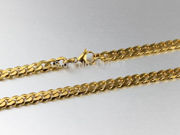chains women jewelry gold tone stainless steel necklace curb link chain 5mm 23'', Silver
chains women jewelry gold tone stainless steel necklace curb link chain 5mm 23'', Silver