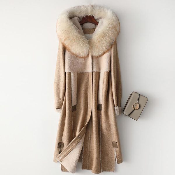 2019 real long women fur coat with big real fur hooded thick warm winter coat with long sleeve1, Black
2019 real long women fur coat with big real fur hooded thick warm winter coat with long sleeve1, Black