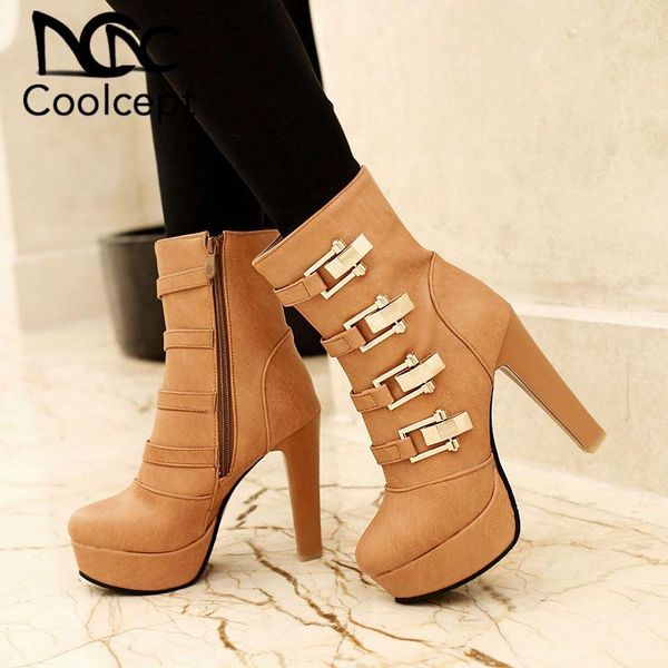 boots coolcept est plus size 33-43 high heels shoes woman mid-calf british style platform autumn winter women1, Black
boots coolcept est plus size 33-43 high heels shoes woman mid-calf british style platform autumn winter women1, Black