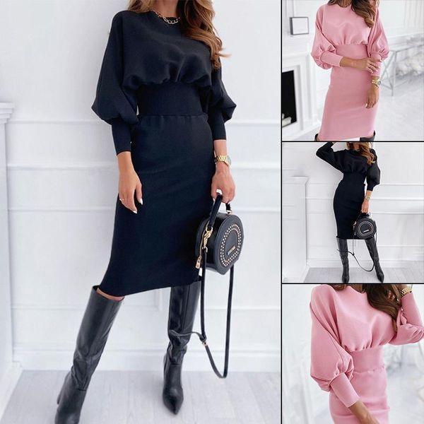 autumn winter women o-neck solid color long sleeve midi bodycon dress slim elastic dresses buttocks female vestidos, Black;gray
autumn winter women o-neck solid color long sleeve midi bodycon dress slim elastic dresses buttocks female vestidos, Black;gray