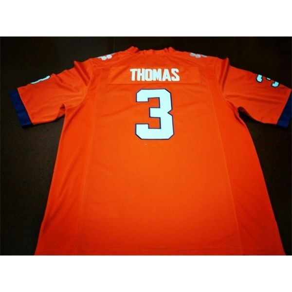 3740 clemson tigers xavier thomas #3 real full embroidery college jersey size s-4xl or custom any name or number jersey, Black
3740 clemson tigers xavier thomas #3 real full embroidery college jersey size s-4xl or custom any name or number jersey, Black