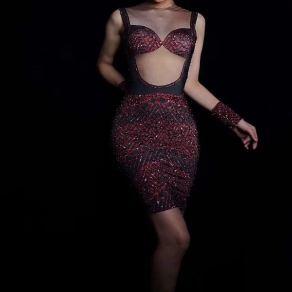 stage wear full rhinestones sling dresses big stretch sleeveless women birthday party celebration nightclub bar singer clothing, Black;red
stage wear full rhinestones sling dresses big stretch sleeveless women birthday party celebration nightclub bar singer clothing, Black;red