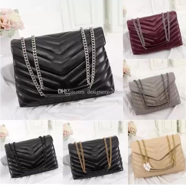 designer handbags square fat loulou chain bag real leather women's bag large-capacity shoulder bags quilted messenger bag, Red;black
designer handbags square fat loulou chain bag real leather women's bag large-capacity shoulder bags quilted messenger bag, Red;black