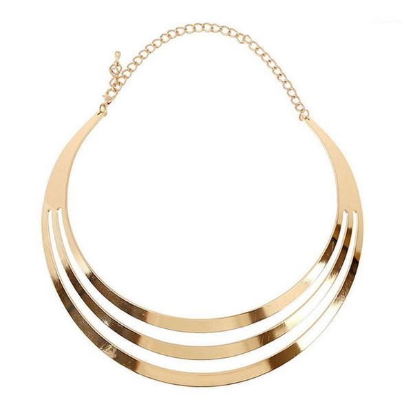 fashion women punk statement maxi necklace collier torque bijoux3 layers gold color round choker fashion jewelry1, Golden;silver
fashion women punk statement maxi necklace collier torque bijoux3 layers gold color round choker fashion jewelry1, Golden;silver