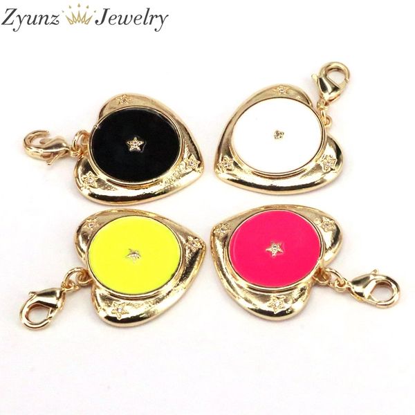 10pcs, pendant with gold finish, enamel charms, heart pendant, jewelry findings q1209, Bronze;silver
10pcs, pendant with gold finish, enamel charms, heart pendant, jewelry findings q1209, Bronze;silver