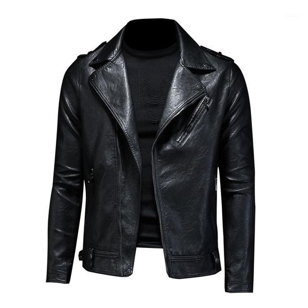 personalized lapel motorcycle clothing leather jacket men's autumn slim korean handsome men's leather jacket1, Black
personalized lapel motorcycle clothing leather jacket men's autumn slim korean handsome men's leather jacket1, Black