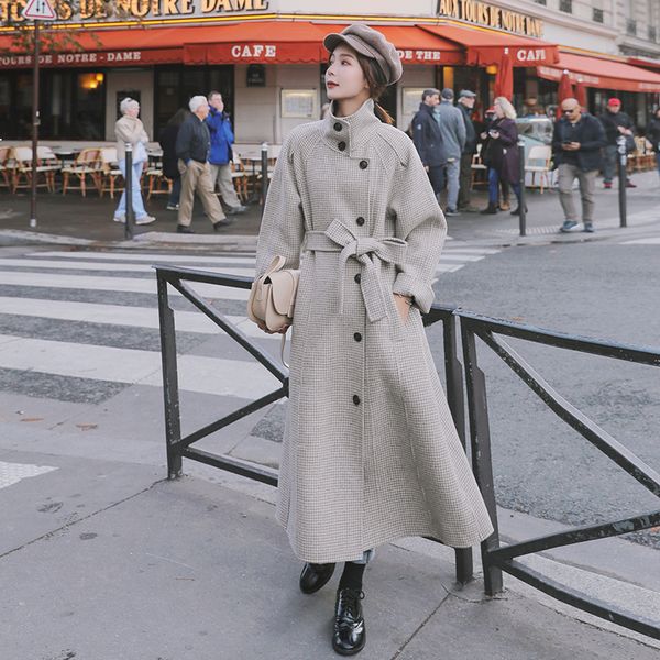 2021 new women wool jackets houndstooth elongated wide fashion single-breasted new winter lapel female temperament zy2 coat bj8z, Black
2021 new women wool jackets houndstooth elongated wide fashion single-breasted new winter lapel female temperament zy2 coat bj8z, Black
