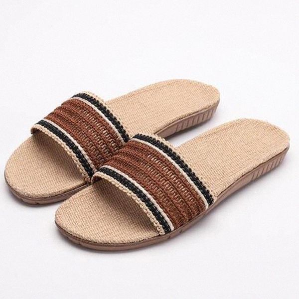 new men's summer indoor linen slippers outdoor beach linen flip flops indoor l home shoes boy's striped sandals men slides #qu3t, Black
new men's summer indoor linen slippers outdoor beach linen flip flops indoor l home shoes boy's striped sandals men slides #qu3t, Black