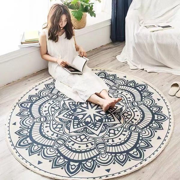 nordic morocco round carpet bohemia ethnic tassel mandala carpet living room cotton linen big rugs modern classic wf1
nordic morocco round carpet bohemia ethnic tassel mandala carpet living room cotton linen big rugs modern classic wf1