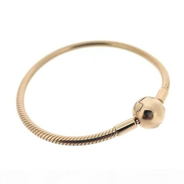 rose gold bracelet s925 sterling silver fits for smooth pandora style charms 580728 h8, Black
rose gold bracelet s925 sterling silver fits for smooth pandora style charms 580728 h8, Black