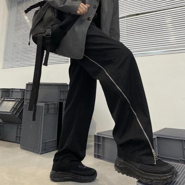 27-46 2020 men women's clothing hair stylist fashion straight zipper split trousers plus size costumes1, Black
27-46 2020 men women's clothing hair stylist fashion straight zipper split trousers plus size costumes1, Black
