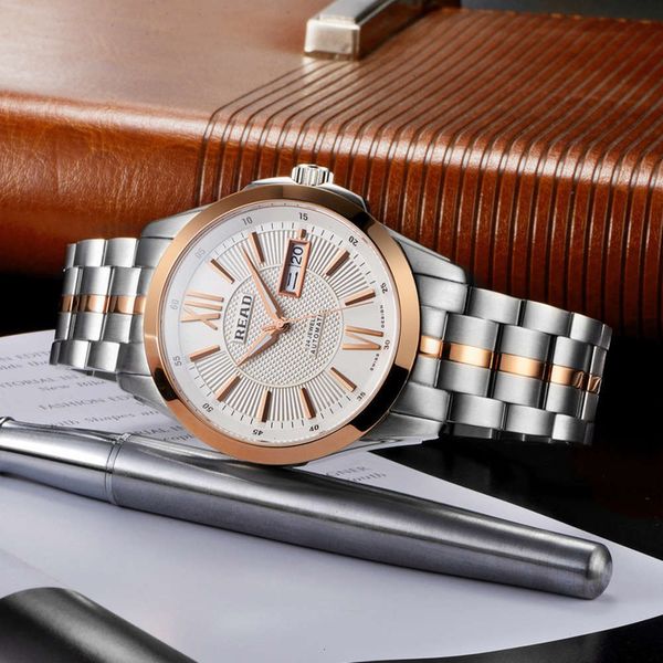 sharp 8016 business rigid fashion men's read belt automatic mechanical watch 20215zp37q1e, Slivery;brown
sharp 8016 business rigid fashion men's read belt automatic mechanical watch 20215zp37q1e, Slivery;brown
