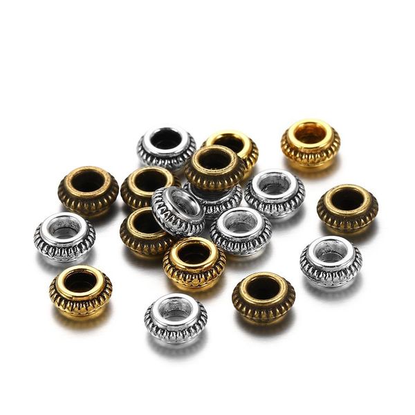 50pcs lot 7mm gold charm bracelet beads findings loose spacer beads for jewelry making supplies diy accessories h bbygdm, Silver
50pcs lot 7mm gold charm bracelet beads findings loose spacer beads for jewelry making supplies diy accessories h bbygdm, Silver