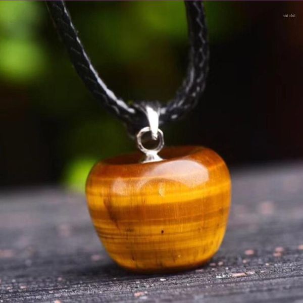 fyjs unique silver plated fruit shape natural tiger eye stone pendant necklace for christmas gift jewelry1
fyjs unique silver plated fruit shape natural tiger eye stone pendant necklace for christmas gift jewelry1