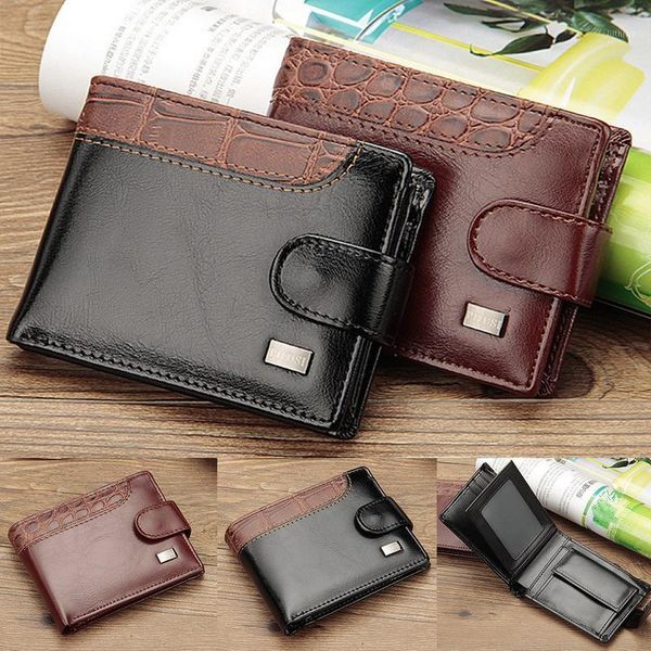 luxury designer mens wallet leather pu bifold short wallet men hasp vintage male purse coin pouch multi-functional cards wallets1, Red;black
luxury designer mens wallet leather pu bifold short wallet men hasp vintage male purse coin pouch multi-functional cards wallets1, Red;black