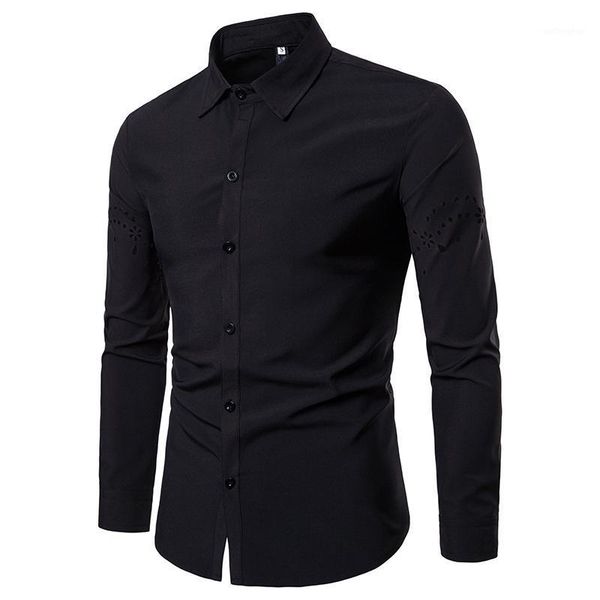 men's foreign trade autumn and winter models solid color large body first hollow design men's lonel shirtg-sleeved lap1, White;black
men's foreign trade autumn and winter models solid color large body first hollow design men's lonel shirtg-sleeved lap1, White;black