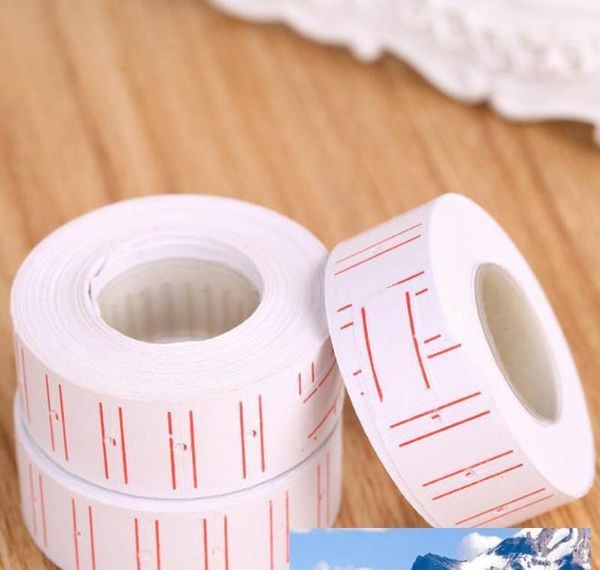 New 10 Rolls /set Price Label Paper Tag Tagging Pricing For Gun White 500pcs/roll