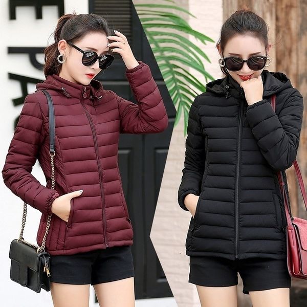 2021 new winter er fashion keep warm hooded padded cotton coat slim fit plus size women parkas jacket i8hr, Black;brown
2021 new winter er fashion keep warm hooded padded cotton coat slim fit plus size women parkas jacket i8hr, Black;brown