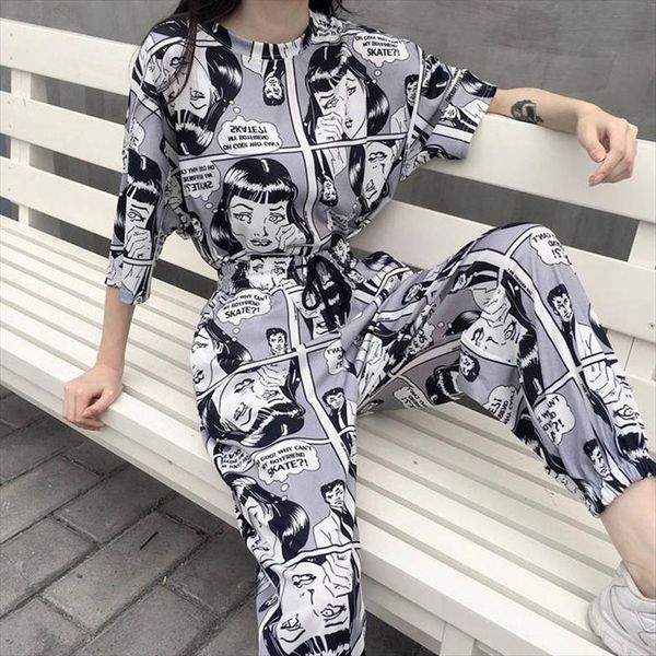 women loose sports casual pants beam foot harem pants comics printed joggers mens hip hop casual trousers tracksuit plaid, Gray
women loose sports casual pants beam foot harem pants comics printed joggers mens hip hop casual trousers tracksuit plaid, Gray