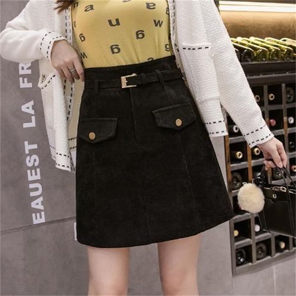 new 2021 autumn retro winter velvet belt of women thick skirts warm with pocket skirt a-line y416 q33y 15rz, Black
new 2021 autumn retro winter velvet belt of women thick skirts warm with pocket skirt a-line y416 q33y 15rz, Black