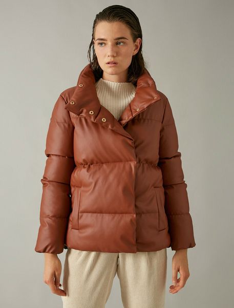 women's down jacket, faux leather coat, winter, buttoned, quality product, fast shipping, warm, Black
women's down jacket, faux leather coat, winter, buttoned, quality product, fast shipping, warm, Black