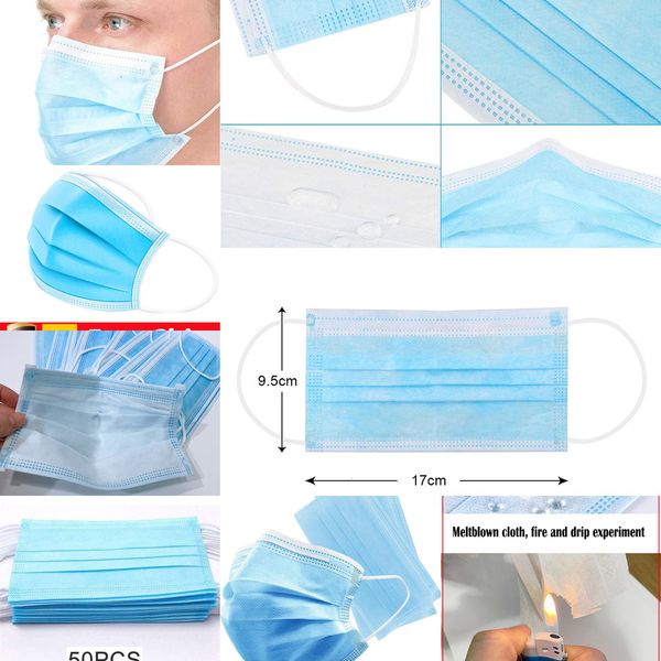 disposable protection ups 50pcs 3-layer and personal health mask with earloop mouth face sanitary masks hgbb
disposable protection ups 50pcs 3-layer and personal health mask with earloop mouth face sanitary masks hgbb