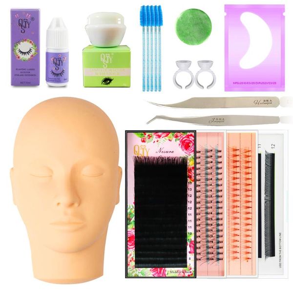 false eyelashes qsty professional training extension set grafting eye lashes practice pads tweezers glue ring brush kits
false eyelashes qsty professional training extension set grafting eye lashes practice pads tweezers glue ring brush kits