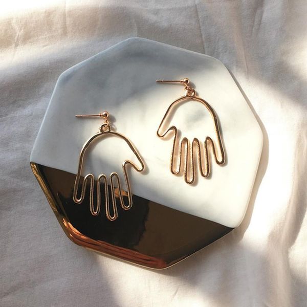 stud silver plated hand earrings personality hollow for women metal palm piercing jewelry gifts, Golden;silver
stud silver plated hand earrings personality hollow for women metal palm piercing jewelry gifts, Golden;silver
