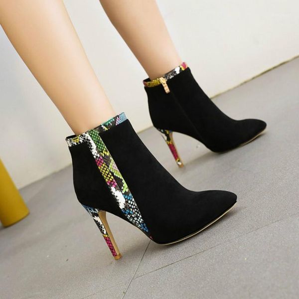 2021 winter plus size women's shoes 33-49 new color matching pointed high heels female temperament stiletto nude boots1, Black
2021 winter plus size women's shoes 33-49 new color matching pointed high heels female temperament stiletto nude boots1, Black