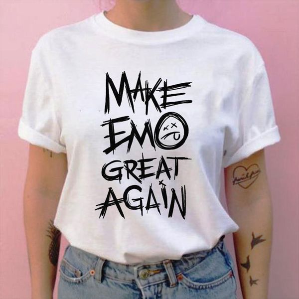 make emo great again letter print t shirt style tshirt gothic vintage t shirt harajuku kawaii aesthetic clothes women, White
make emo great again letter print t shirt style tshirt gothic vintage t shirt harajuku kawaii aesthetic clothes women, White