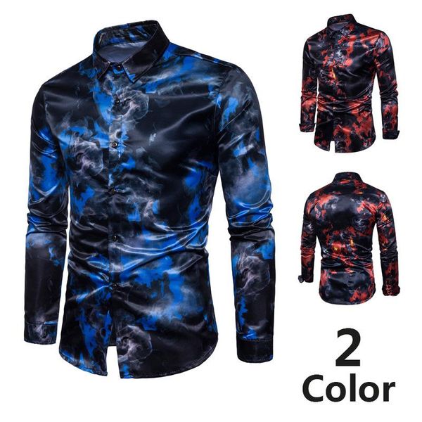 men long sleeve printing shirt slim casual button for party autumn beach hsj88, White;black
men long sleeve printing shirt slim casual button for party autumn beach hsj88, White;black
